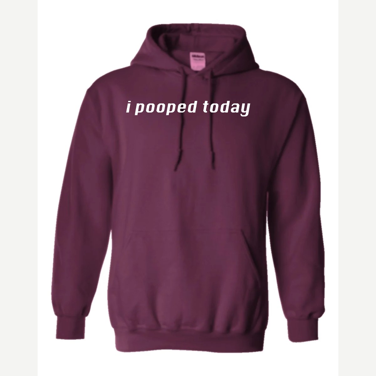 I Pooped Today — Hoodie / Maroon