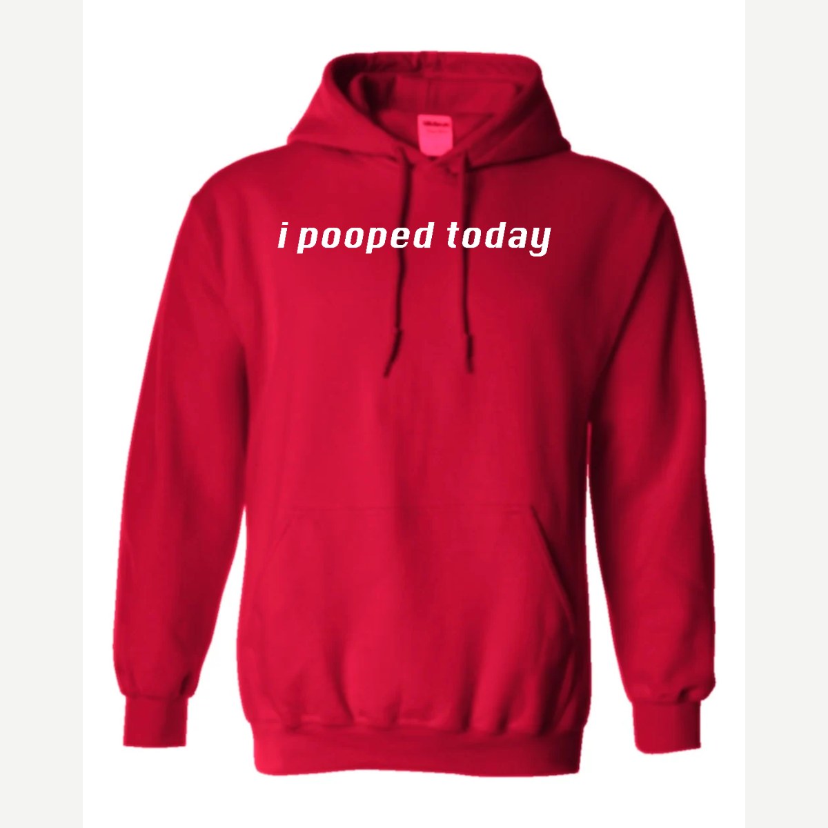 I Pooped Today — Hoodie / Red