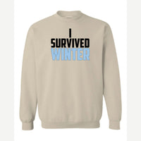 I Survived Winter — Crewneck Sweatshirt / Sand