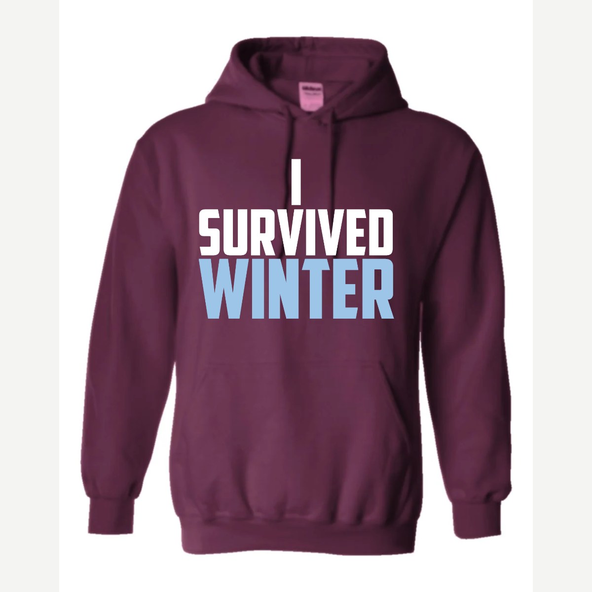 I Survived Winter — Hoodie / Maroon