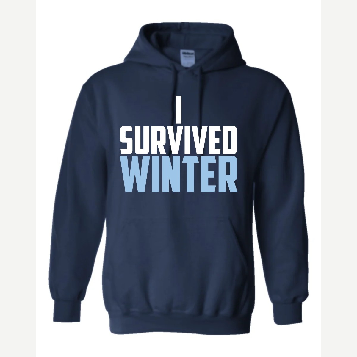 I Survived Winter — Hoodie / Navy