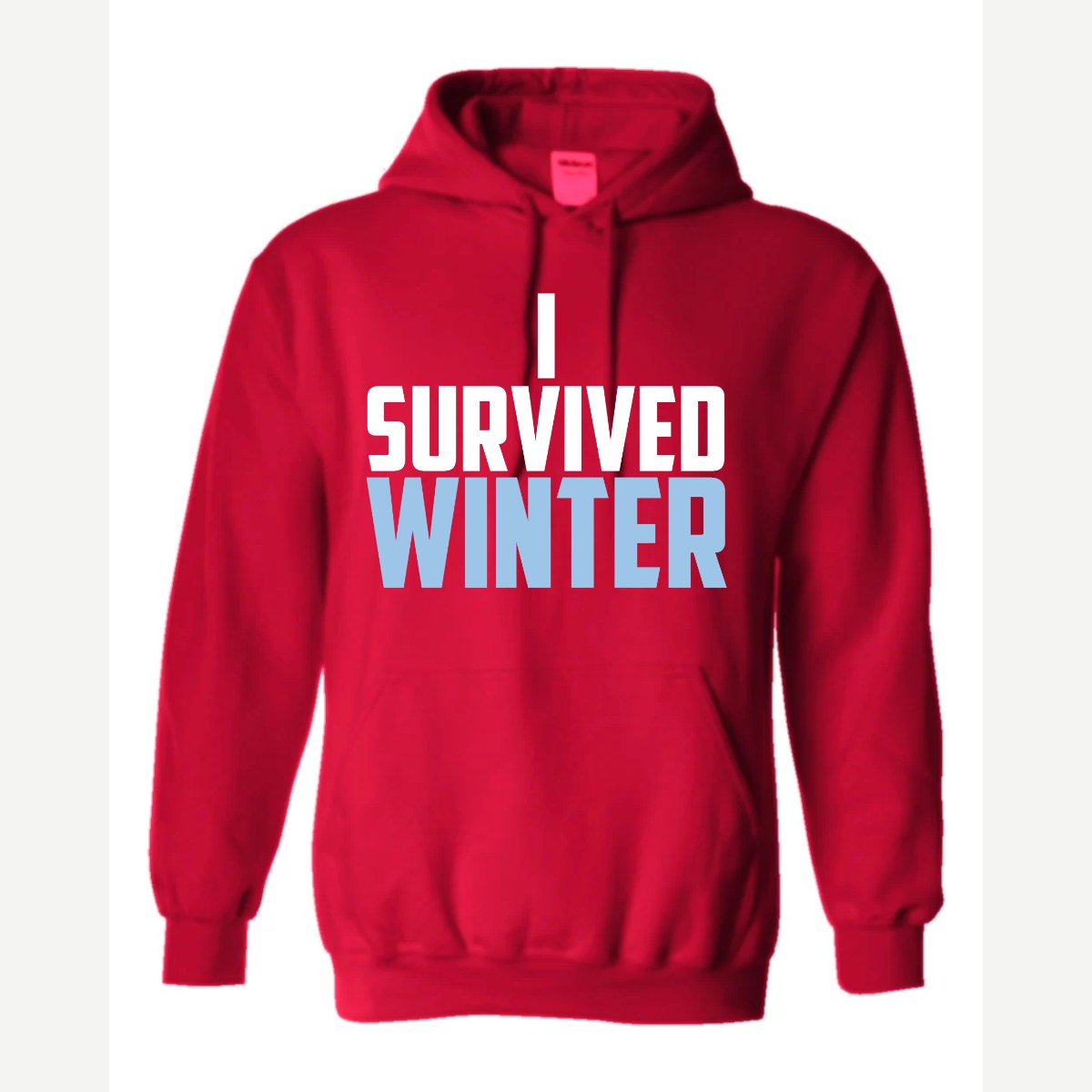 I Survived Winter — Hoodie / Red