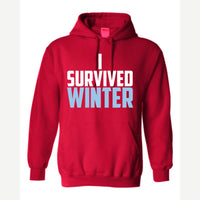 I Survived Winter — Hoodie / Red