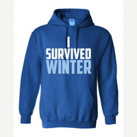 I Survived Winter — Hoodie / Royal