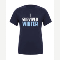 I Survived Winter — Premium Tee / Navy