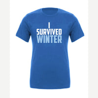 I Survived Winter — Premium Tee / True Royal