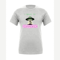 I Want to Believe (UFO Cow) — Premium Tee / Athletic Heather