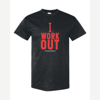 I Work Out Sometimes — Classic Tee / Black