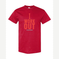 I Work Out Sometimes — Classic Tee / Red
