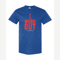 I Work Out Sometimes — Classic Tee / Royal