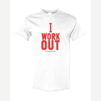 I Work Out Sometimes — Classic Tee / White