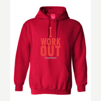 I Work Out Sometimes — Hoodie / Red