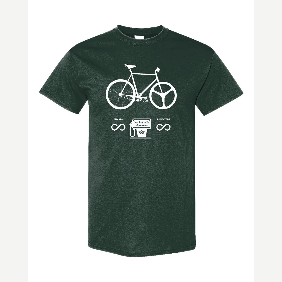 Infinity MPG Bike — Classic Tee / Forest Green