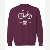 Infinity MPG Bike — Crewneck Sweatshirt / Maroon