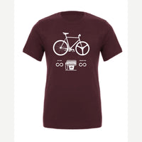Infinity MPG Bike — Premium Tee / Maroon