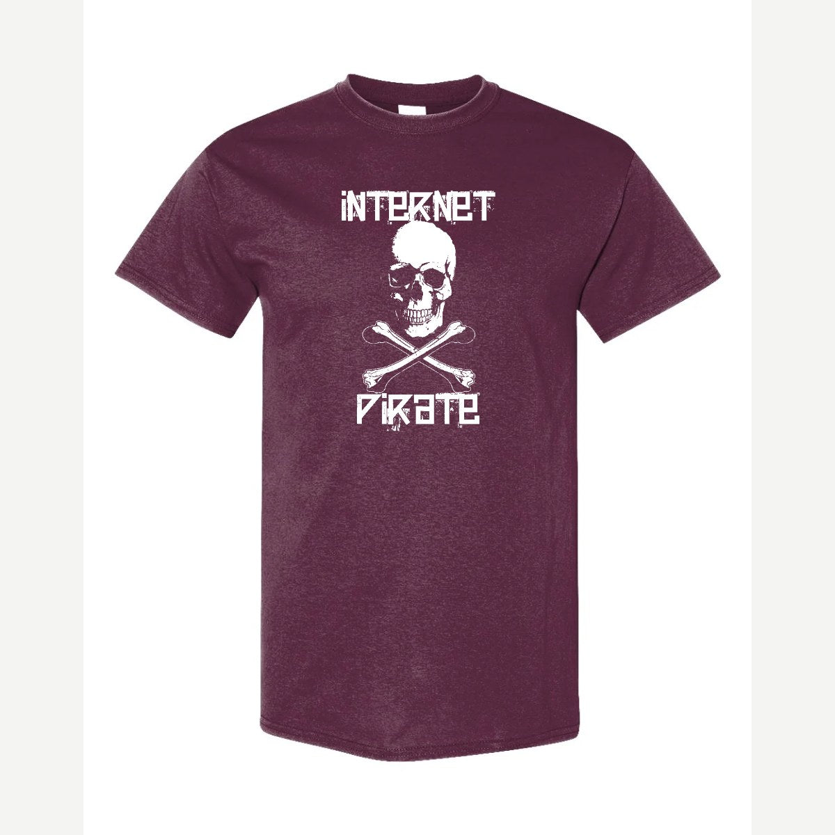 Internet Pirate — Classic Tee / Maroon