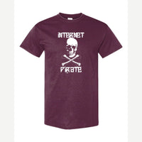 Internet Pirate — Classic Tee / Maroon