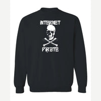 Internet Pirate — Crewneck Sweatshirt / Black