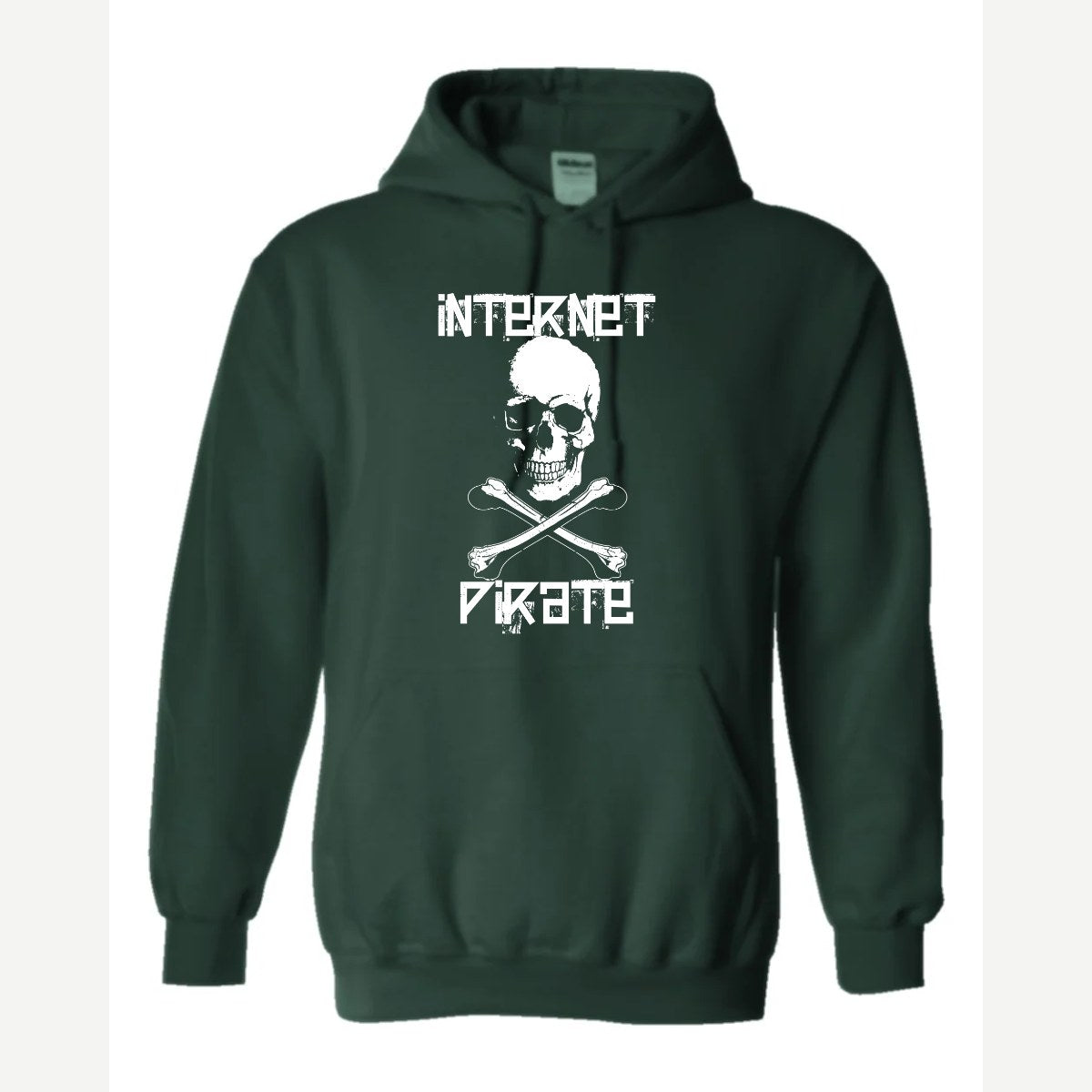 Internet Pirate — Hoodie / Forest Green