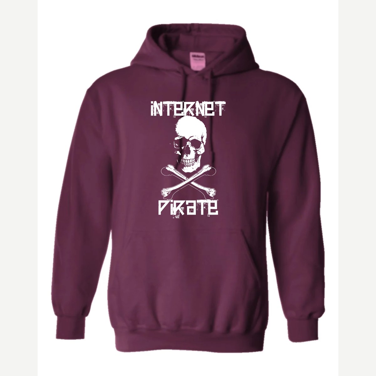 Internet Pirate — Hoodie / Maroon