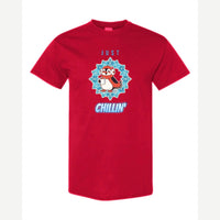 Just Chillin' (Penguin) — Classic Tee / Red
