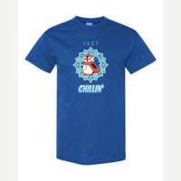 Just Chillin' (Penguin) — Classic Tee / Royal