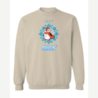 Just Chillin' (Penguin) — Crewneck Sweatshirt / Sand