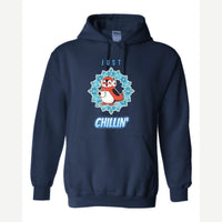 Just Chillin' (Penguin) — Hoodie / Navy