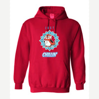 Just Chillin' (Penguin) — Hoodie / Red
