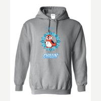 Just Chillin' (Penguin) — Hoodie / Sport Grey