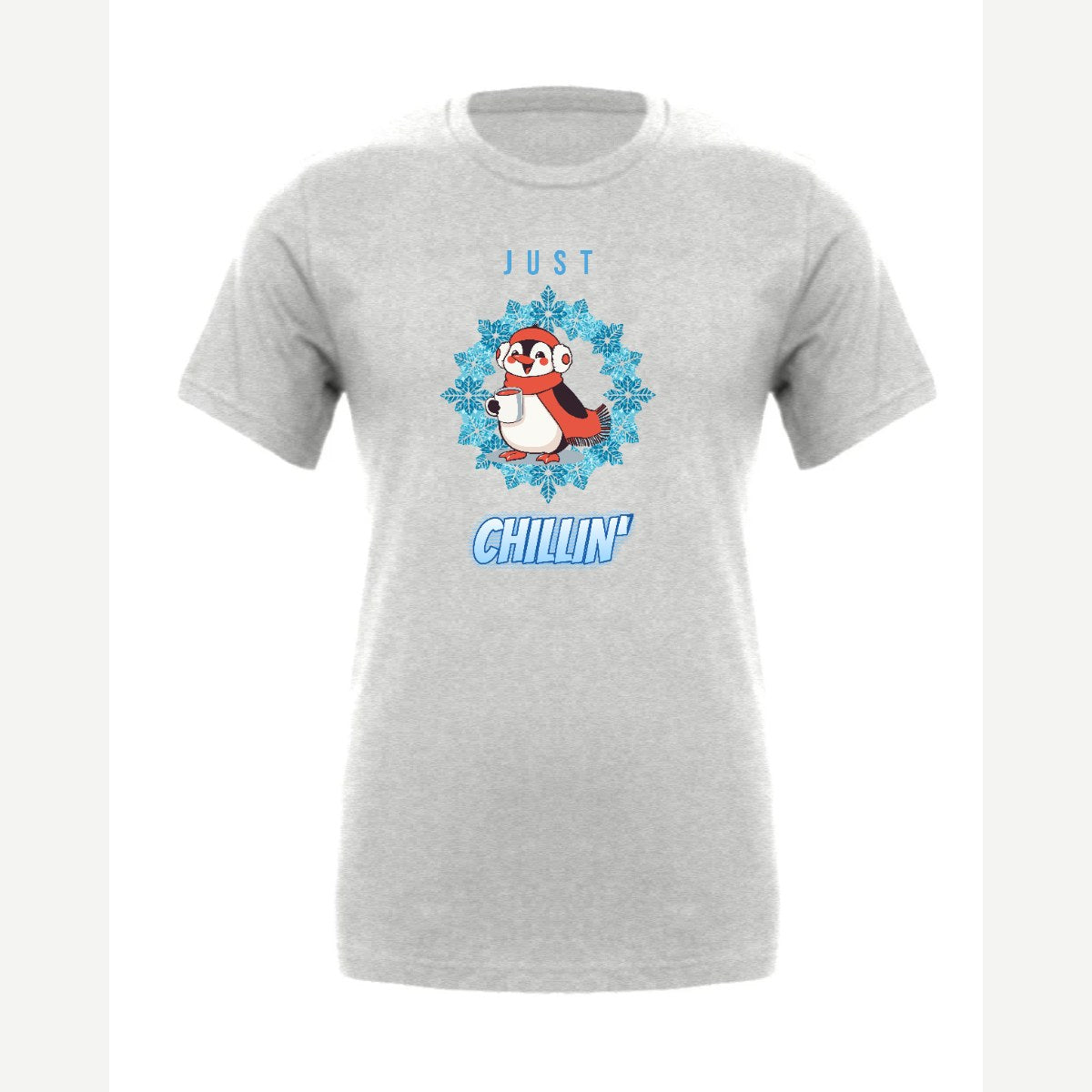 Just Chillin' (Penguin) — Premium Tee / Athletic Heather
