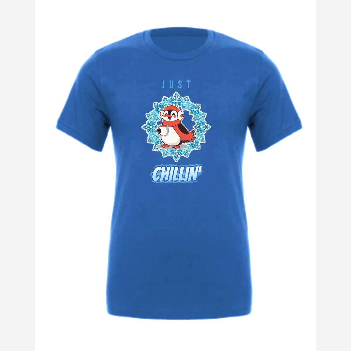 Just Chillin' (Penguin) — Premium Tee / True Royal