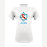 Just Chillin' (Penguin) — Premium Tee / White
