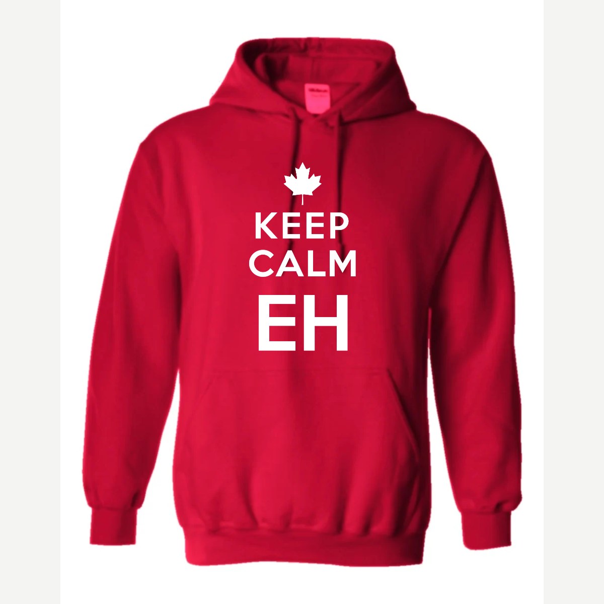 Keep Calm Eh — Hoodie / Red