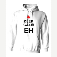 Keep Calm Eh — Hoodie / White