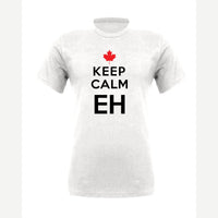 Keep Calm Eh — Premium Tee / White
