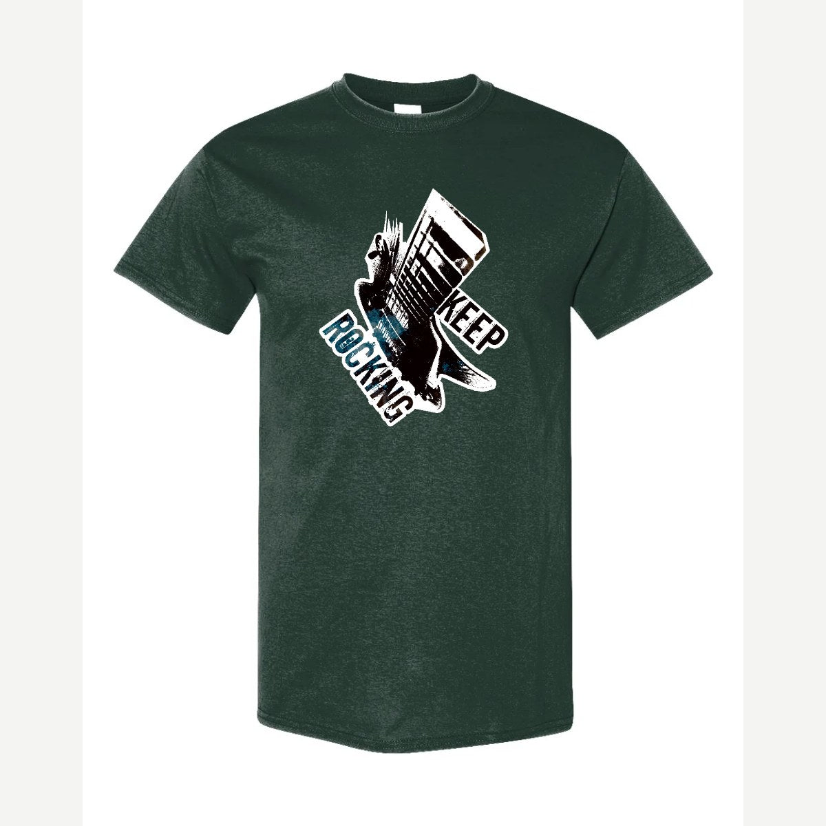 Keep Rocking — Classic Tee / Forest Green