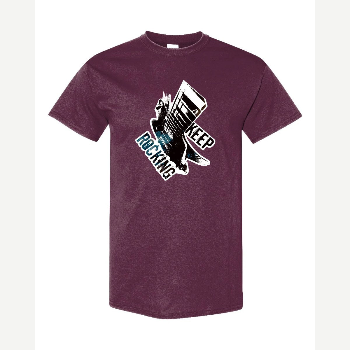 Keep Rocking — Classic Tee / Maroon