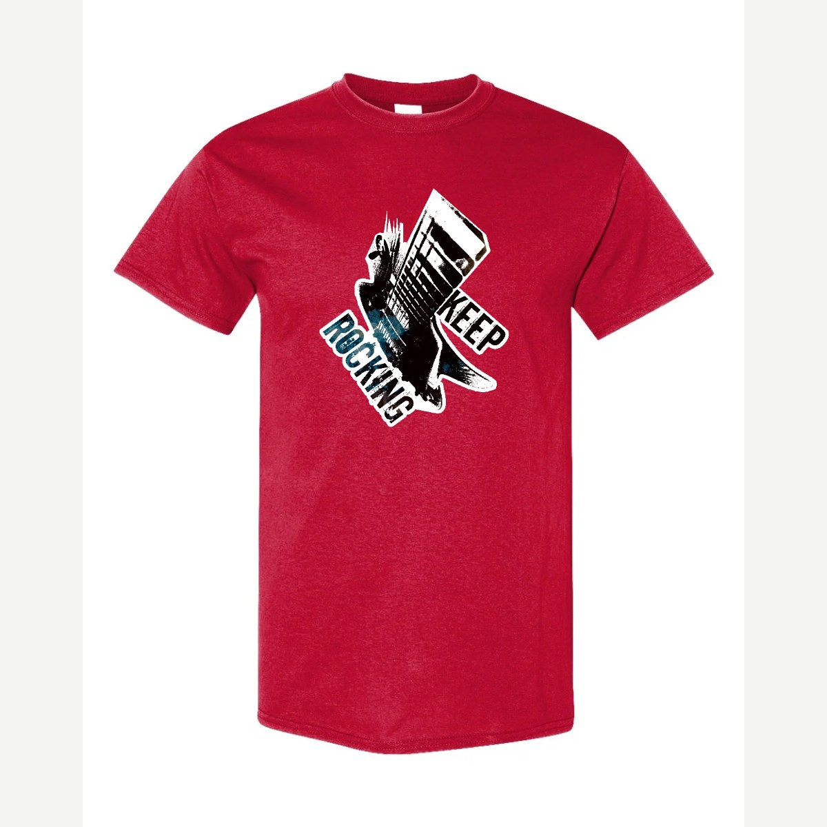 Keep Rocking — Classic Tee / Red