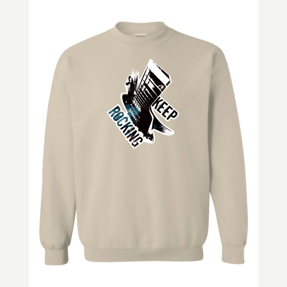 Keep Rocking — Crewneck Sweatshirt / Sand