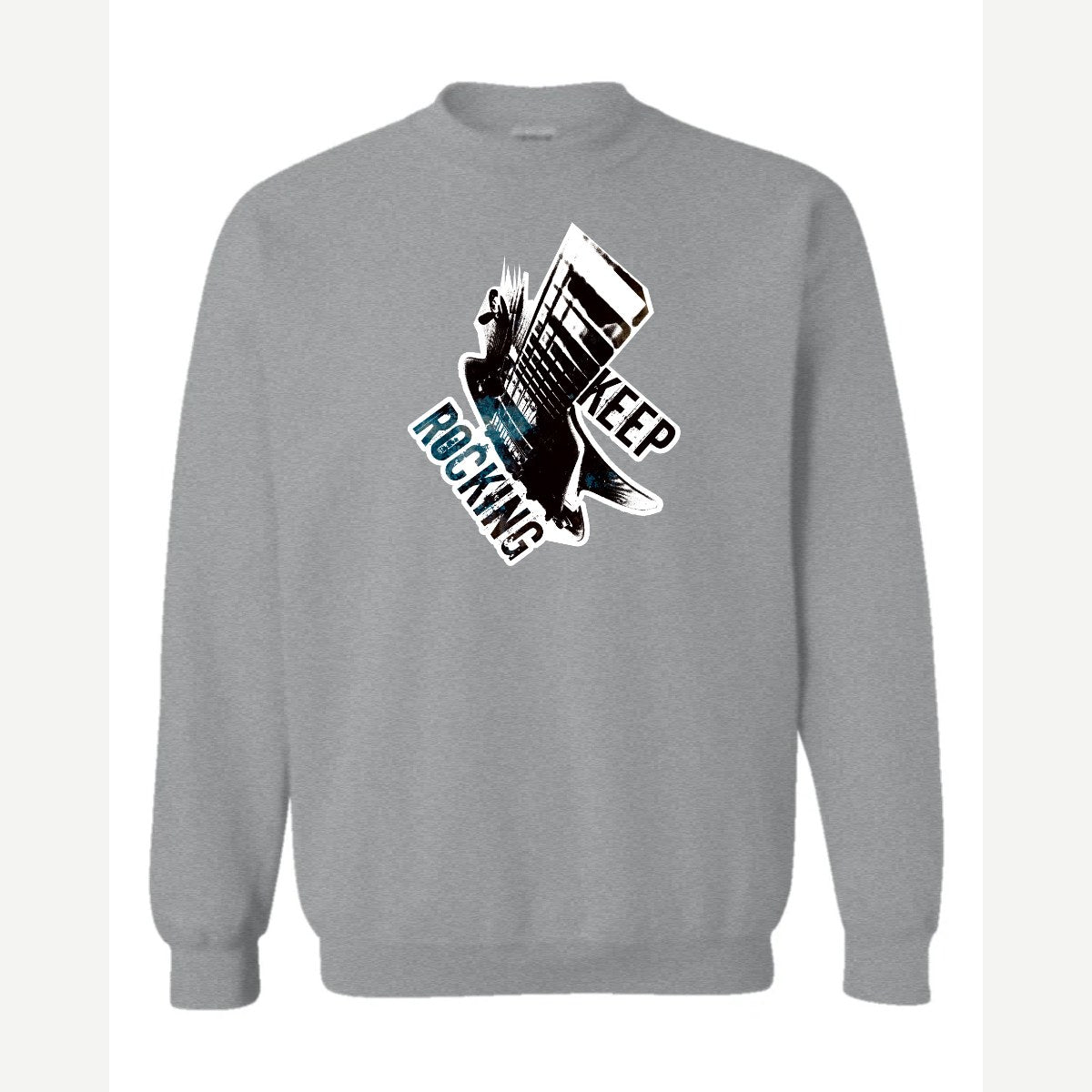 Keep Rocking — Crewneck Sweatshirt / Sport Grey