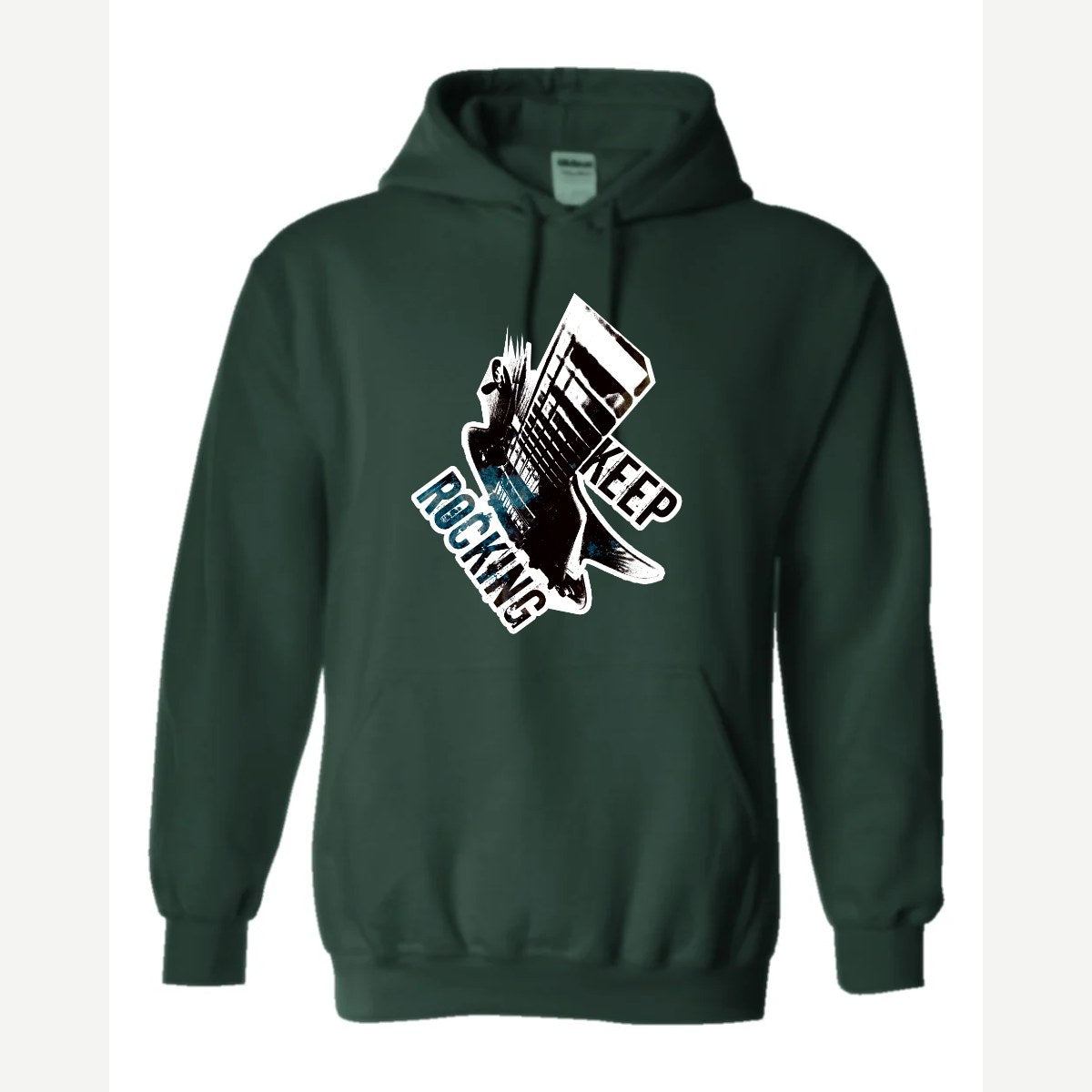 Keep Rocking — Hoodie / Forest Green