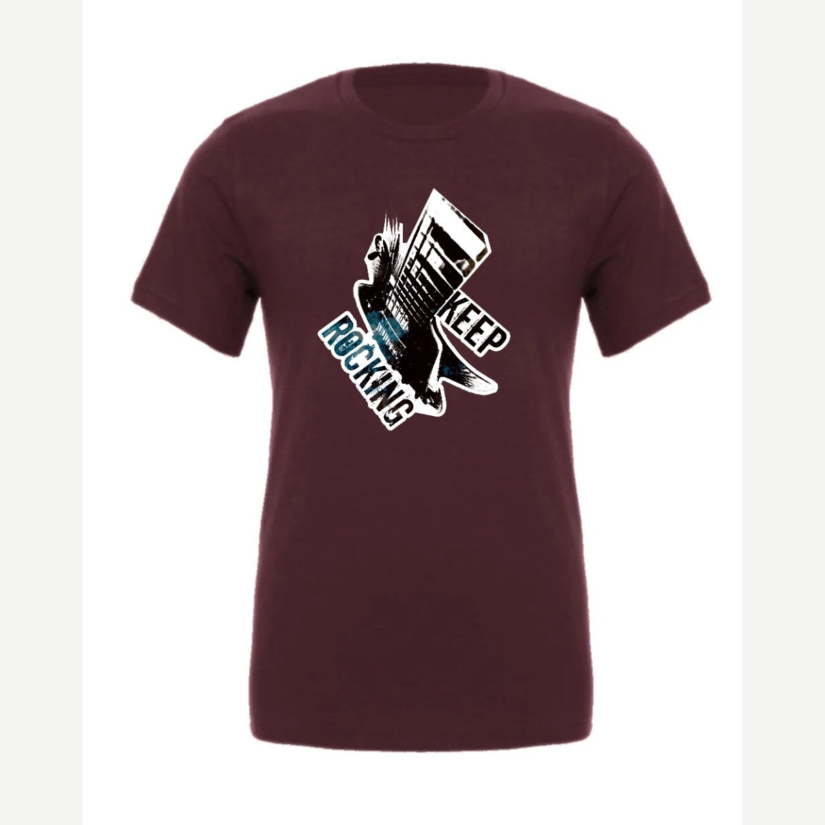 Keep Rocking — Premium Tee / Maroon