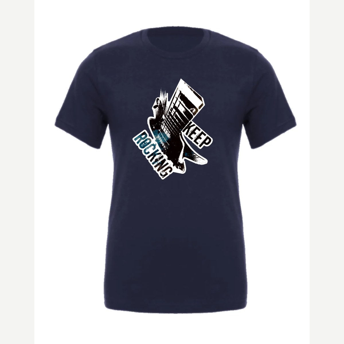 Keep Rocking — Premium Tee / Navy
