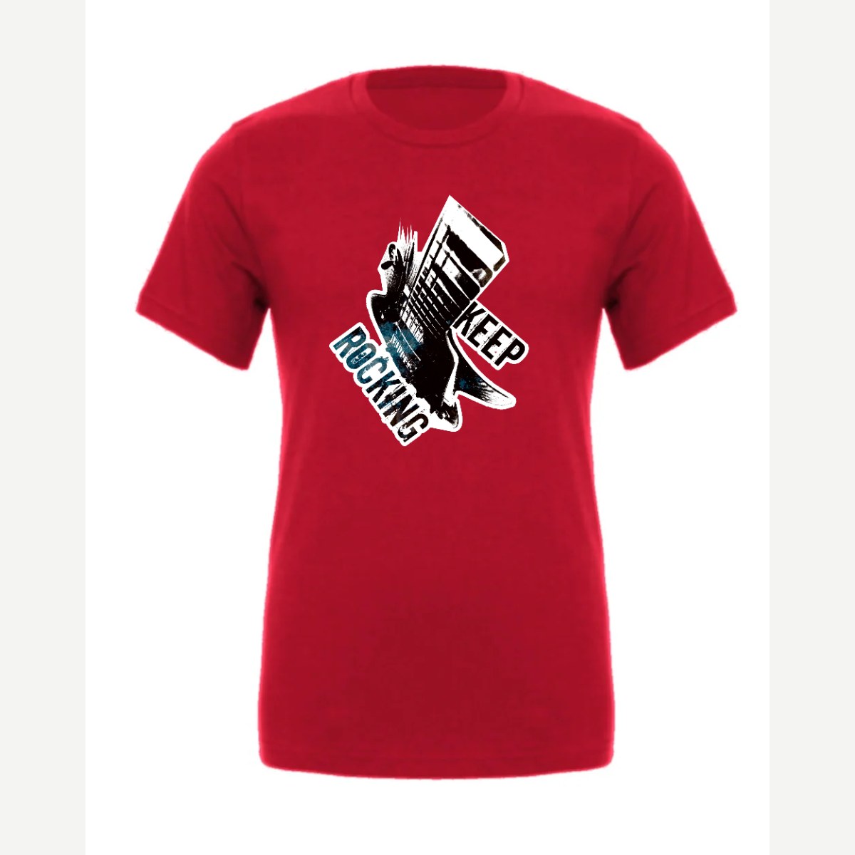 Keep Rocking — Premium Tee / Red