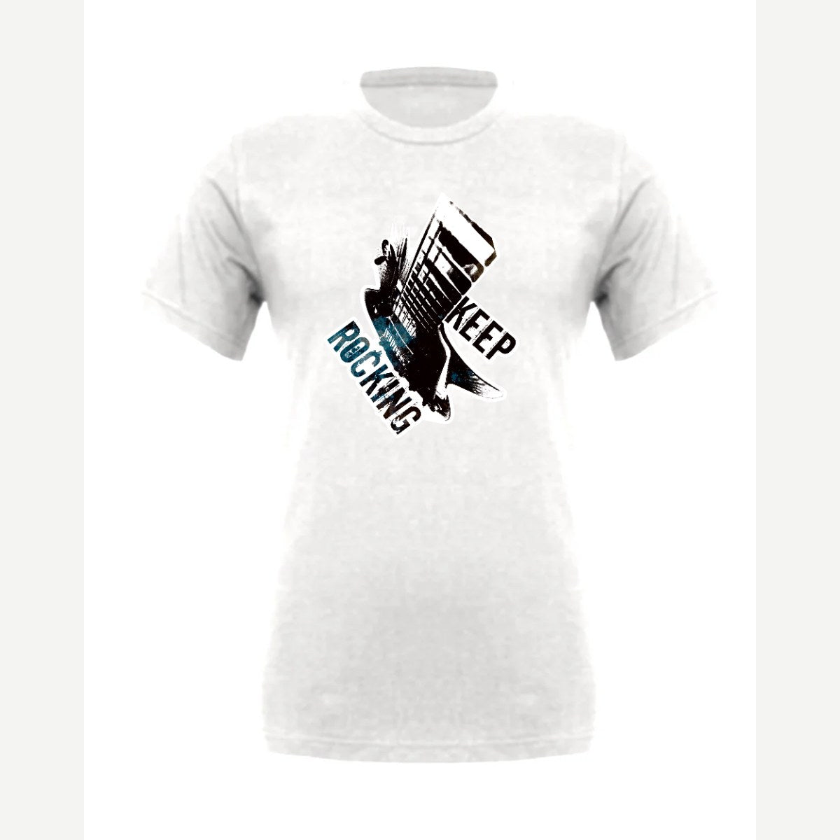 Keep Rocking — Premium Tee / White