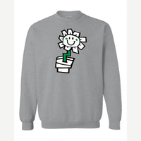 Kurplunk Flower — Crewneck Sweatshirt / Sport Grey