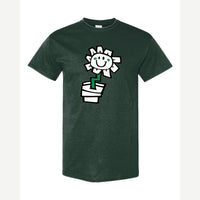 Kurplunk Flower — Classic Tee / Forest Green