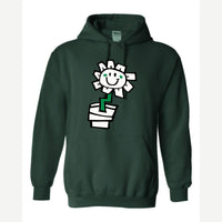 Kurplunk Flower — Hoodie / Forest Green
