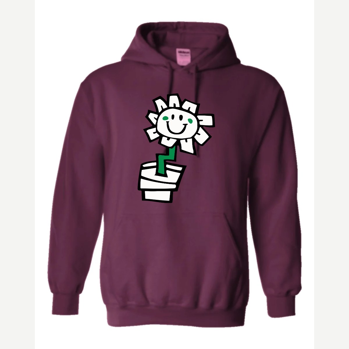 Kurplunk Flower — Hoodie / Maroon